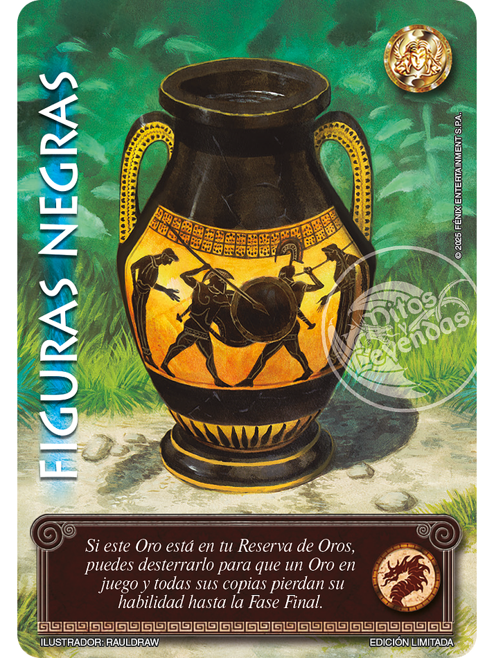 Figuras negras foil lluvia